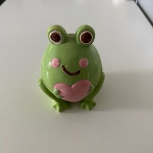 Green Frog Ceramic Toy